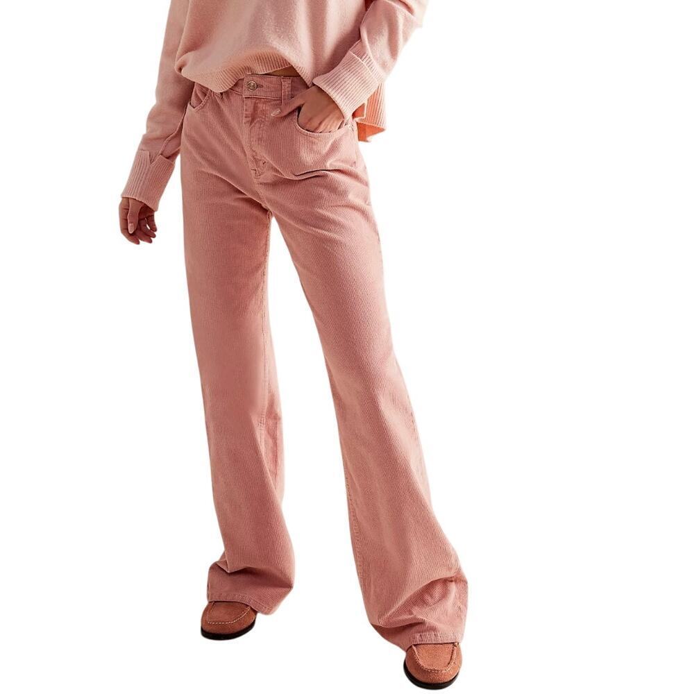 We The Free Relaxed Straight Leg Pants in Blush Pink